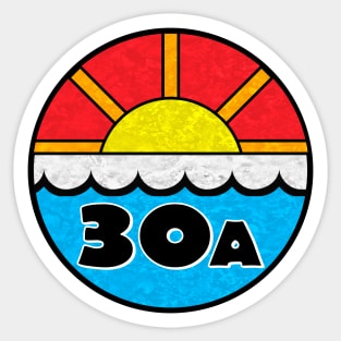 30A Emerald Coast Beach Ocean Vacation Florida Sticker